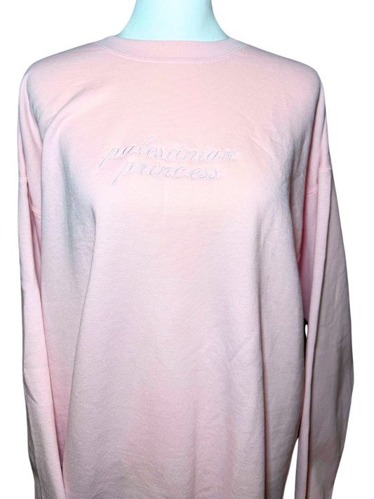 Princess Crewneck Sweater (Pink)