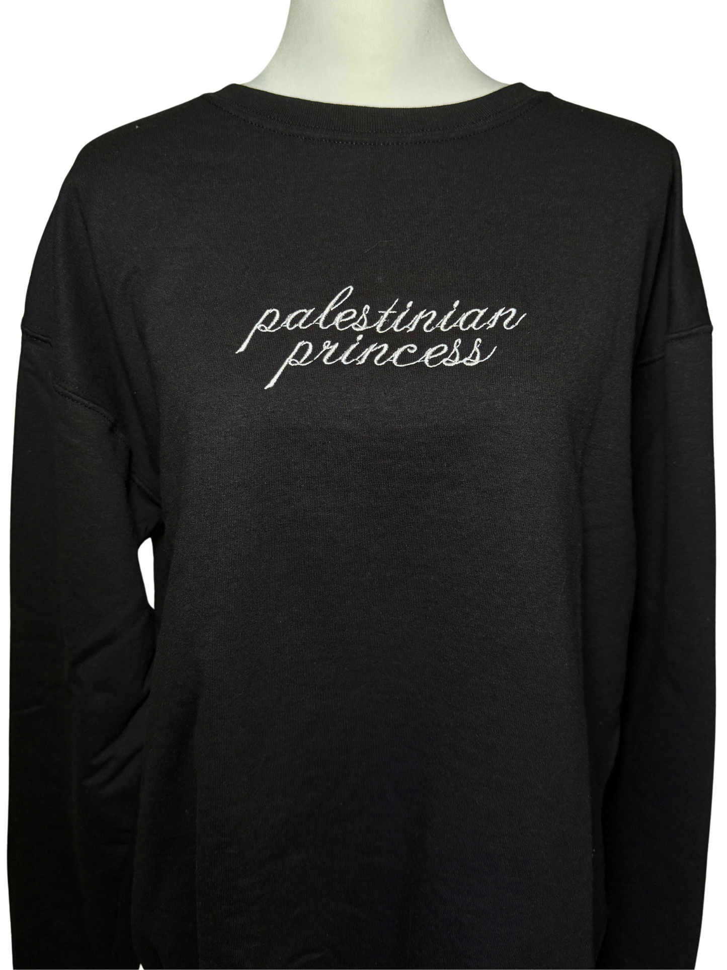 Princess Crewneck Sweater (Black)